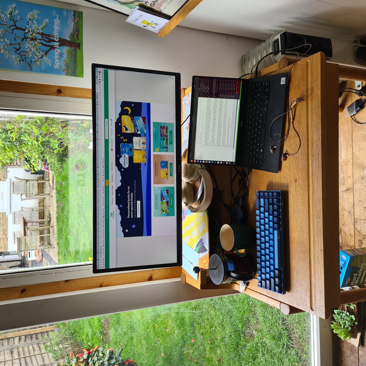 Keyboard at home in shed